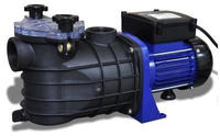 vidaXL Schwimmbadpumpe Umw&auml;lzpumpe Poolpumpe Pumpe elektronik blau 500W