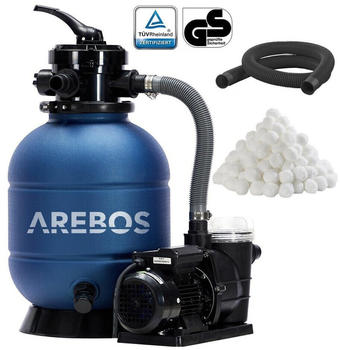 Arebos Sandfilteranlage mit Pumpe 400W