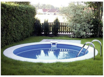 Trend-Pool Stahlwand-Pool 500x120cm 0,6mm rund weiß