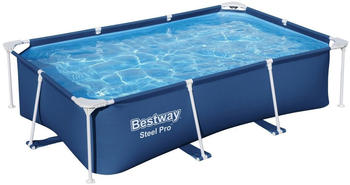 Bestway Steel Pro Frame Pool ohne Pumpe 259x170x61cm eckig dunkelblau