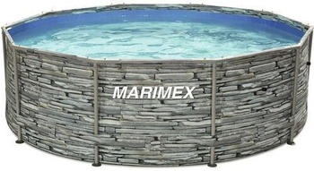 Marimex Framepool Florida rund &Oslash;366cm ohne Zubeh&ouml;r Steinoptik