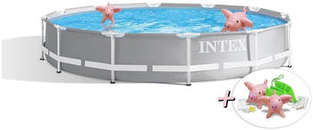 Intex Prism Frame Pool inkl. GS-Filterpumpe 366x76cm + aufblasbare Schwimmtiere