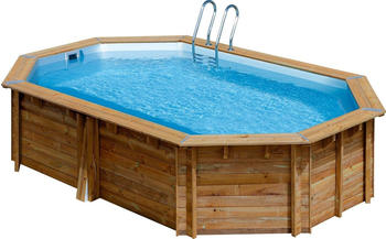 Gre Canelle 2 Massivholzpool 535x335x117cm hellbraun