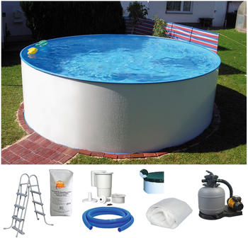 Clear Pool Rundpool + SF132 &Oslash; 300x120 cm (Set 7-teilig)
