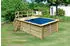 Karibu Rechteckpool Milano A 462x353x124cm blau/braun