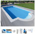 Kwad Styropor®Stein Pool All Inclusive + Blue Line 400 Top 300x600x150 cm mit Römertreppe