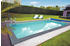 Kwad Styropor®Stein Pool All Inclusive 300x600x150 cm mit Edelstahlleiter sand/Crystal Grey