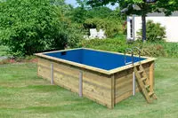 Karibu Rechteckpool "Malta BxLxH: 530x353x124cm" 44 mm starke