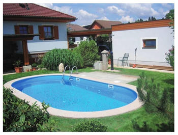 Trend-Pool Starter-Set Easy Change Tahiti Stahlwand-Pool 490x300x120cm oval Sandfilteranlage