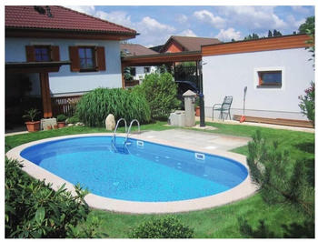 Trend-Pool Tahiti Easy Change Stahlwand-Pool 800x400x150cm oval Einhängebiese weiß