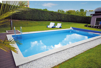Kwad Rechteckpool 350x150x700cm weiß