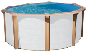 Kwad Rundpool Steely Supreme Ø360x132cm weiß/braun