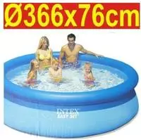 Intex 128132GN, Intex Swimming Pool Set "Easy II", blau, &Oslash; 366 x 76 cm, Inkl.