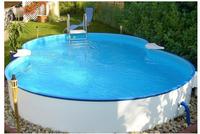 SUMMER FUN Achtformpool Stahlwandpool Set (6-teilig) halbhoch achtform Col