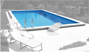 Summer Fun Styroporbecken Lugano mit Leiter 700 x 350 x 150 cm