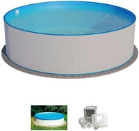 SUMMER FUN Rundpool "HOLIDAY" 3-tlg., &Oslash;xH: 350x120 cm
