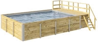 weka Rechteckpool "595 Gr. 2 mit Sonnendeck und Technikraum" BxLxH: 416x644x116 cm,