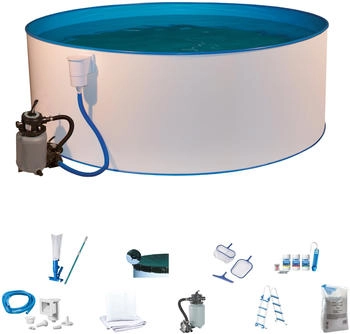 myPOOL Rundpool Ø 400x120 cm blau/weiß/blau (Set 10-teilig) (9002835766312)