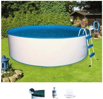 Konifera Rundpool Ø 300x120 cm blau/weiß/blau (Set 5-teilig) (9002835766220)