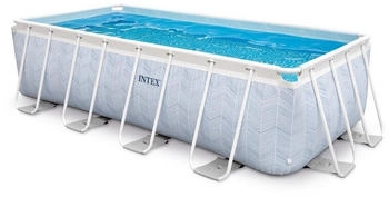 Intex Pools Chevron 400x200x100cm inklusive Filterpumpe und Sicherheitsleiter