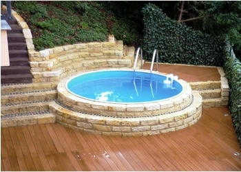 Trend-Pool Ibiza Stahlwand-Pool 350x120cm rund Poolfolie 0,8mm Easy Change Handlauf Sandfilter weiß
