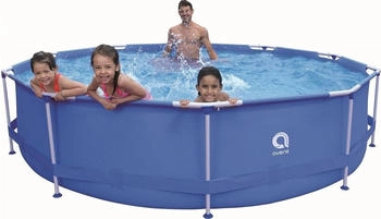 Avenli Pool rund mit Struktur Sirocco Blue blau