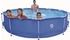 Avenli Pool rund mit Struktur Sirocco Blue blau