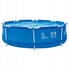 Avenli Pool rund mit Struktur Sirocco Blue blau