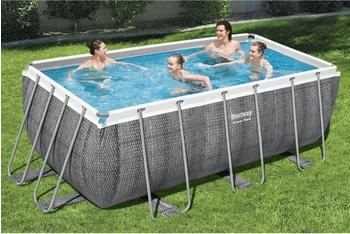 Bestway Power Steel Pool-Set Rechteckig 412x201x122 cm