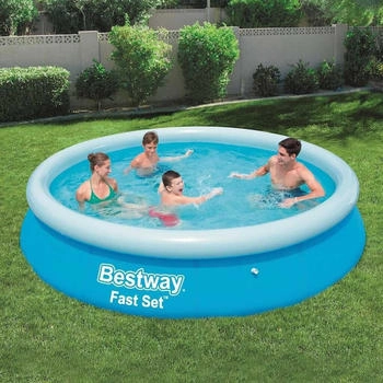 Bestway Fast Set Pool Aufblasbar Rund 366x76 cm