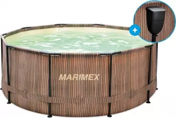 Marimex Florida Pool 3,05 × 0,91 m mit eingebautem Skimmer Teak 10340284