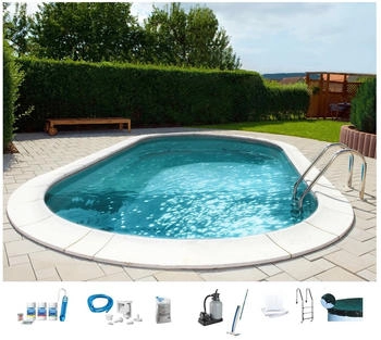 my POOL BWT PREMIUM (Komplett-Set 10-tlg) 360x623x150 cm grau