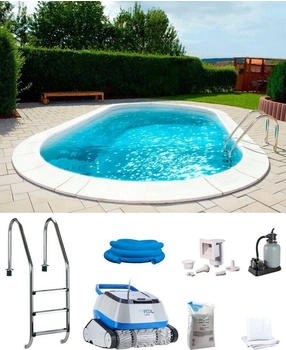 my POOL BWT POWER 360x737x120 cm (Komplett-Set 7-tlg) inkl. Poolroboter POWER ONE4ALL sand
