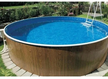Mountfield Azuro Pool VAR 402 DL 4,6mx 1,2m HOLZ ohne Folie Leiter und Filter mit ausseraxialen L&ouml;chern (460 x 120 cm)