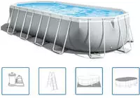 INTEX Pool-Set Prism Frame Oval 610x305x122 cm 26798GN