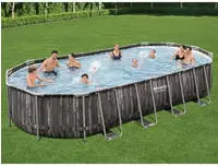 Bestway Swimmingpool Set Oval 7,32x3,66x1,22 m