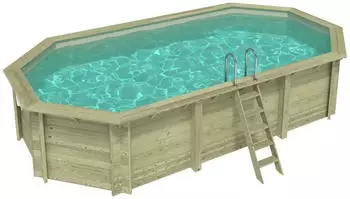 Altanka Nemo 7,3x3,97x1,45 m SANDFARBEN mit Einzubetonierendem Profil (BAS7305OSPI3)