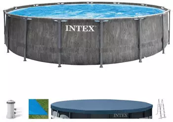 Intex Greywood Prism Frame Pool 457x122cm (26742GN)