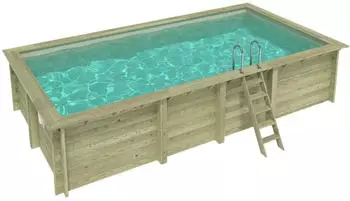 Altanka Aqua 7x3,75x1,45 m SANDFARBEN mit Einzubetonierendem Profil (BAS7308OSPI3)