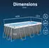 Bestway Steel Pro Max Rechteckiger Aufstellpool 404x201x100cm (56442)