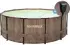 Marimex Aufstellpool Framepool Marimex rund 457x132cm braun inkl. Skimmer