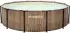 Marimex Aufstellpool Framepool Marimex rund 457x132cm braun inkl. Skimmer