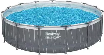 Bestway Steel Pro MAX Solo ohne Zubeh&ouml;r &Oslash;457x107cm LED-Design rund