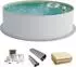 Fresh-Pool Profi Stahlwandpool Set rund 350x120cm, Folie sand