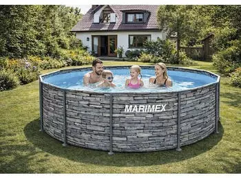 Marimex Florida Ø 366 x 99 cm Steinoptik (10340319)