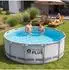 Avenli Frame Plus Pool 366x122 cm rund ohne Pumpe grau