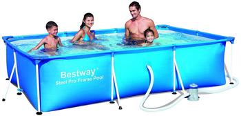 Bestway Steel Pro Frame Pool-Set 300 x 201 x 66 cm mit Filterpumpe (56411)