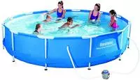 BESTWAY 56416, BESTWAY 56416 Frame Pool "Steel Pro" Set mit Filterpumpe 366 x...