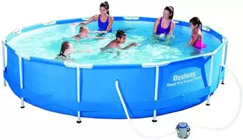 Bestway Steel Pro Max Frame Pool-Set 366 x 76 cm mit Kartuschenfilter (56062)