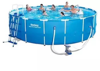 Bestway Steel Pro MAX Frame Pool 549 x 122 cm mit Kartuschenfilter Komplett-Set (56462)
